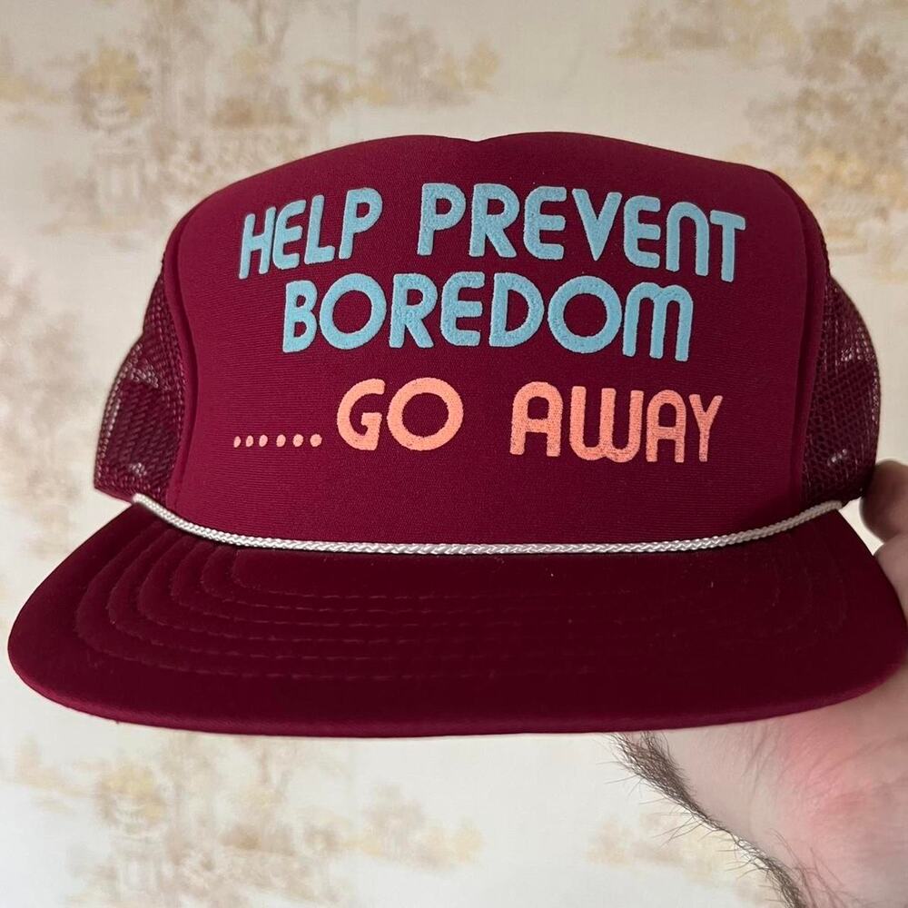 Vintage 80s Novelty Humor Trucker Hat | Mesh Snapback | OSFA
